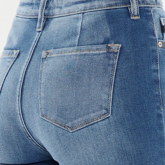 Kancan Dixie Ultra High Rise Flare Jeans (Petite) - Picture 12 of 14